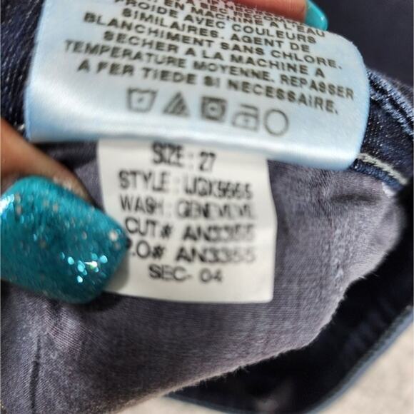 Joe's Jeans Dark Wash Socialite Kicker Geneveve Wash Jeans Size 27 - Picture 5 of 6